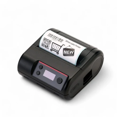 Buvvas MD80 80mm 3-Inch Mobile Label Receipt Printer (Dual Mode) | USB+BT